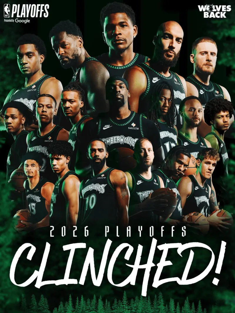 开云-森林狼连续5年打进季后赛，此前17年期间仅17-18打进季后赛